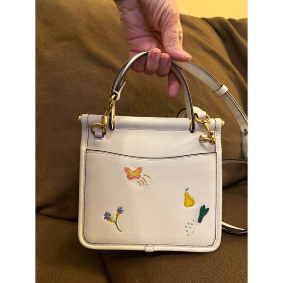 Coach Willis REISSUE Top Handle 18 with Garden Embroidery - Picture 5 of 7